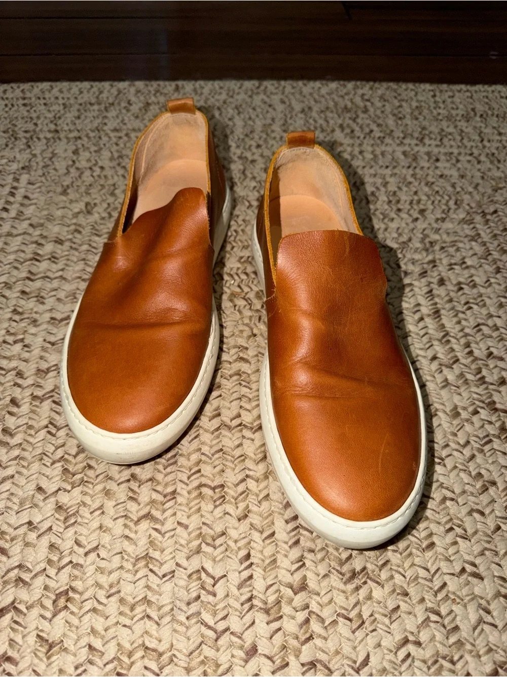 Huckberry Astorflex Wakeflex Patnoflex Casual Tan Leather Slip On Shoe Size 42 9